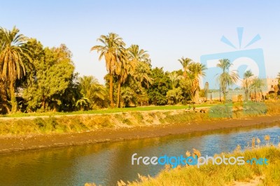 Nile Canal Stock Photo