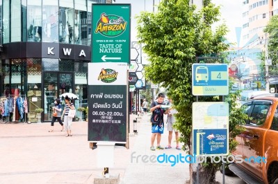 Nimmanhaemin Road  On Augus 3 , 2016 In Chiang Mai, Thailand Stock Photo