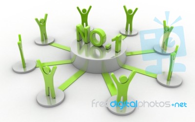 NO 1 Business Network Stock Image