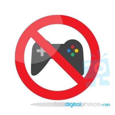 No Computer Games Stock Image