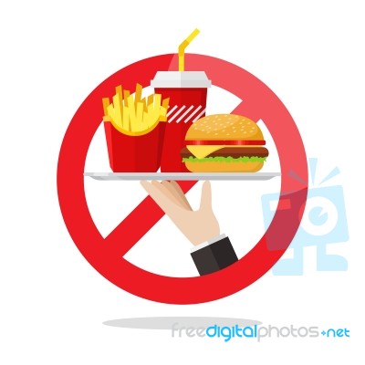 No Food Allowed Symbol Stock Image