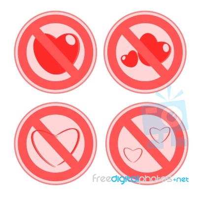 No Love Stock Image