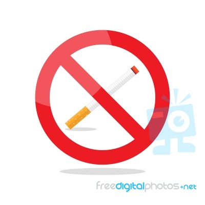 No Smoking Area Prohibition Sign Stock Image