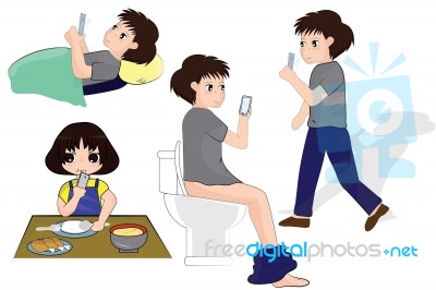 Nomophobia Stock Image