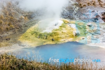 Norris Geyser Basin Stock Photo