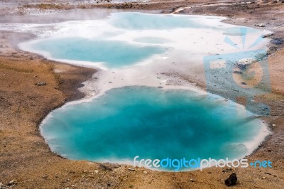 Norris Geyser Basin Stock Photo