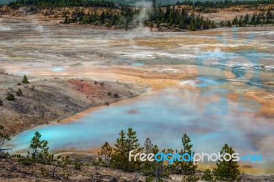 Norris Geyser Basin Stock Photo