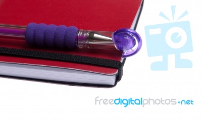 Notebook And Pen Stock Photo