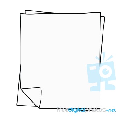 Notebook Paper Drawing Stock Image