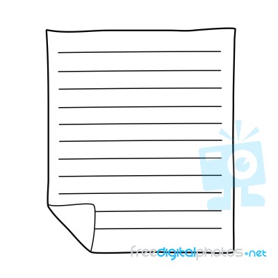 Notebook Paper Drawing Stock Image