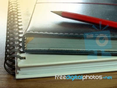 Notebooks Stock Photo