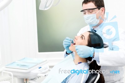 Nothing Wrong In Your Teeth Stock Photo