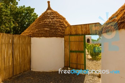 Nubian Village In Dongola, Sudan Stock Photo