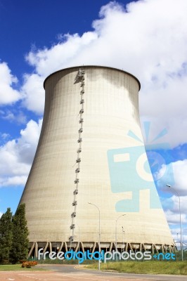 Nuclear Power Plant Stock Photo