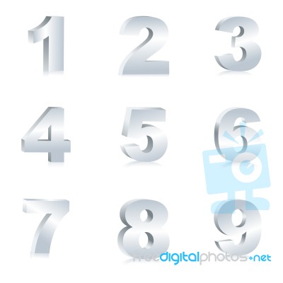 Number Background Stock Image