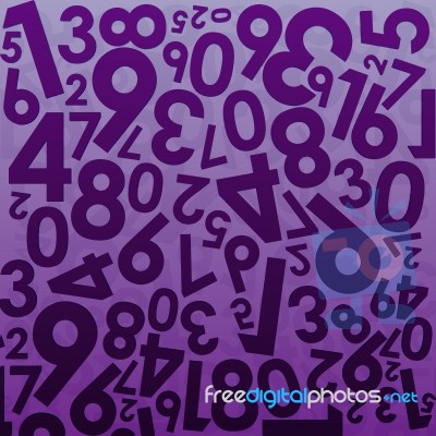 Numeral Background Stock Image