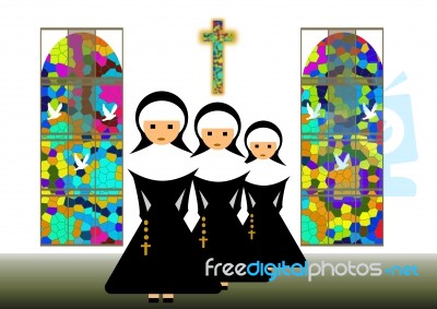 Nuns Stock Image