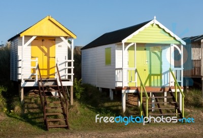 Nunstanton, Norfolk/uk - June 2 : Beach Huts At Hunstanton Norfo… Stock Photo