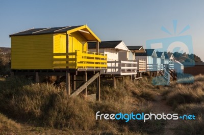 Nunstanton, Norfolk/uk - June 2 : Beach Huts At Hunstanton Norfo… Stock Photo