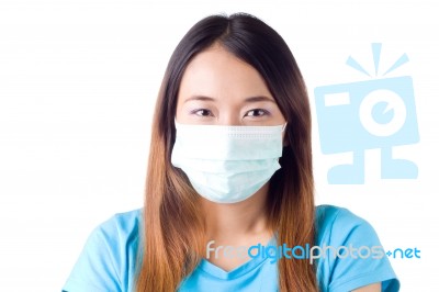 Nurse Wearing Mask Stock Photo