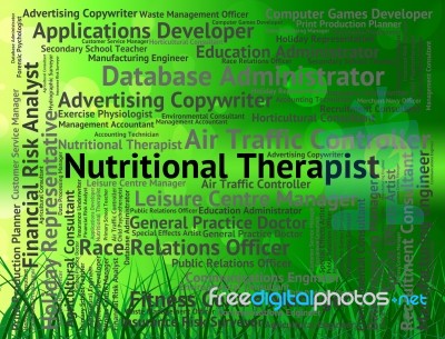 Nutritional Therapist Meaning Recruitment Nutriments And Clinicians Stock Image