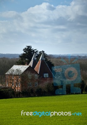 Oast House Stock Photo