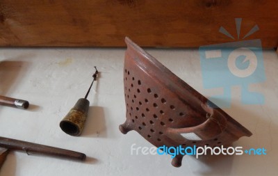 Objects Of Ancient Use, Retro Instruments  Stock Photo