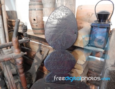 Objects Of Ancient Use, Retro Instruments  Stock Photo