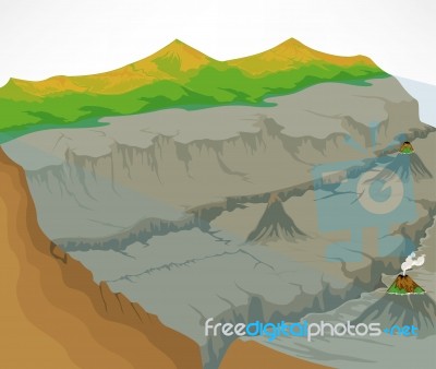 Ocean Floor Stock Image