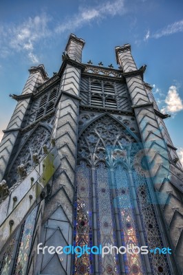 Octagonal Tower At Ely Cathedral Stock Photo