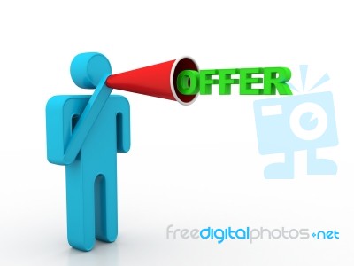 Offer Announcement Stock Image