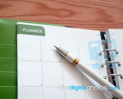 Office Calendar Planner Stock Photo