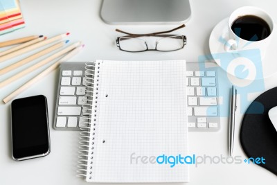 Office Desk Stock Photo