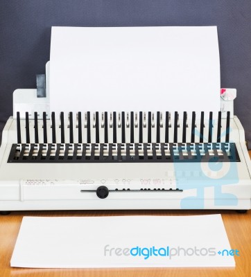 Office Equipment Bookbinding Stock Photo