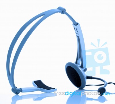 Office Headset Stock Photo