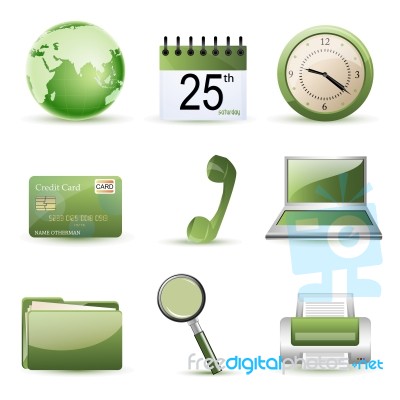 Office Icons Stock Image