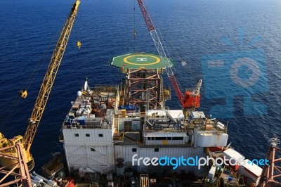 Offshore Drilling Rig Stock Photo