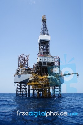 Offshore Oil Rig Stock Photo