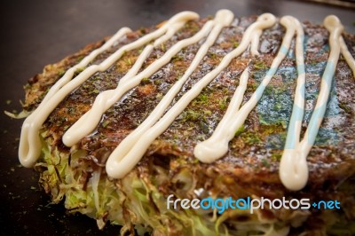 Okonomiyaki Stock Photo