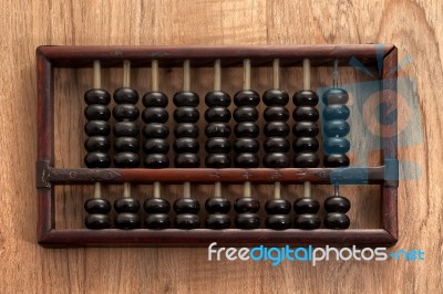 Old Abacus Stock Photo