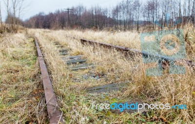 Old Abandoned Railroad Stock Photo