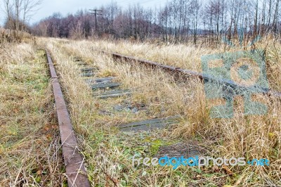 Old Abandoned Railroad Stock Photo