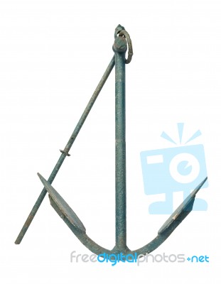 Old Anchor Stock Photo