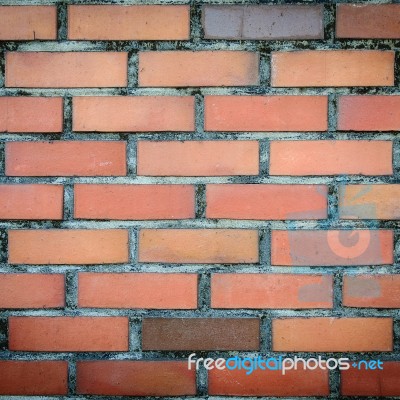 Old And Vintage Red Bricks Wall Stock Photo