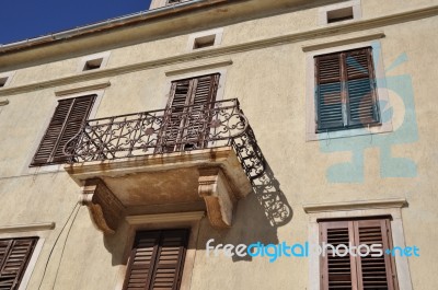 Old Balcony Stock Photo