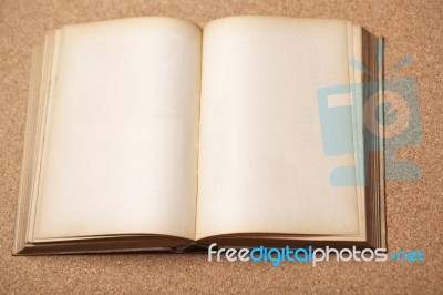 Old blank note Book Stock Photo