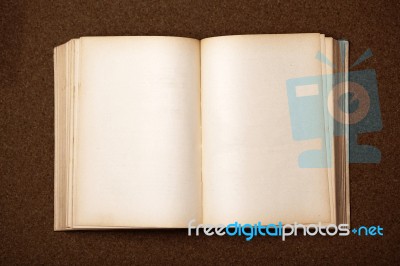 Old blank note Book Stock Photo