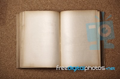 Old blank note Book Stock Photo