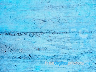 Old Blue Painted Timber Wood Texture Stock Photo