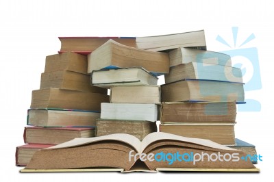 Old Books Stock Photo